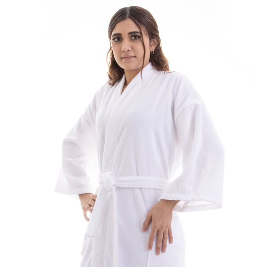 Bata de baño Microfibra Blanca