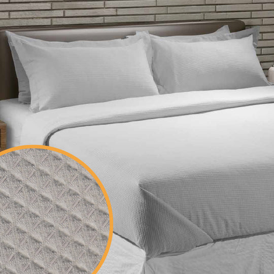 Juego de Sábanas Wafle Bolonia